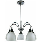 Benson 5 Light Pendant with Rod Set in Chrome Silver, 2 Orientation Options - Crystal Palace Lighting