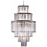 Celestial 6 Tier 9 Light Chandelier in Chrome with Clear Crystals - Crystal Palace Lighting