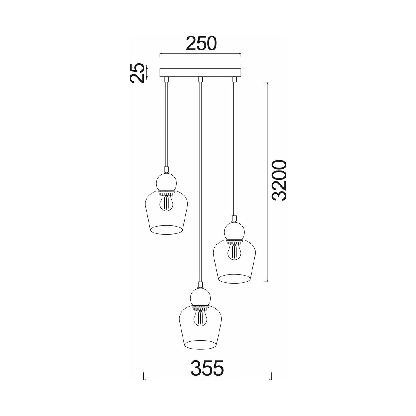 CHAMPAN Interior Ellipse Pendant Lights