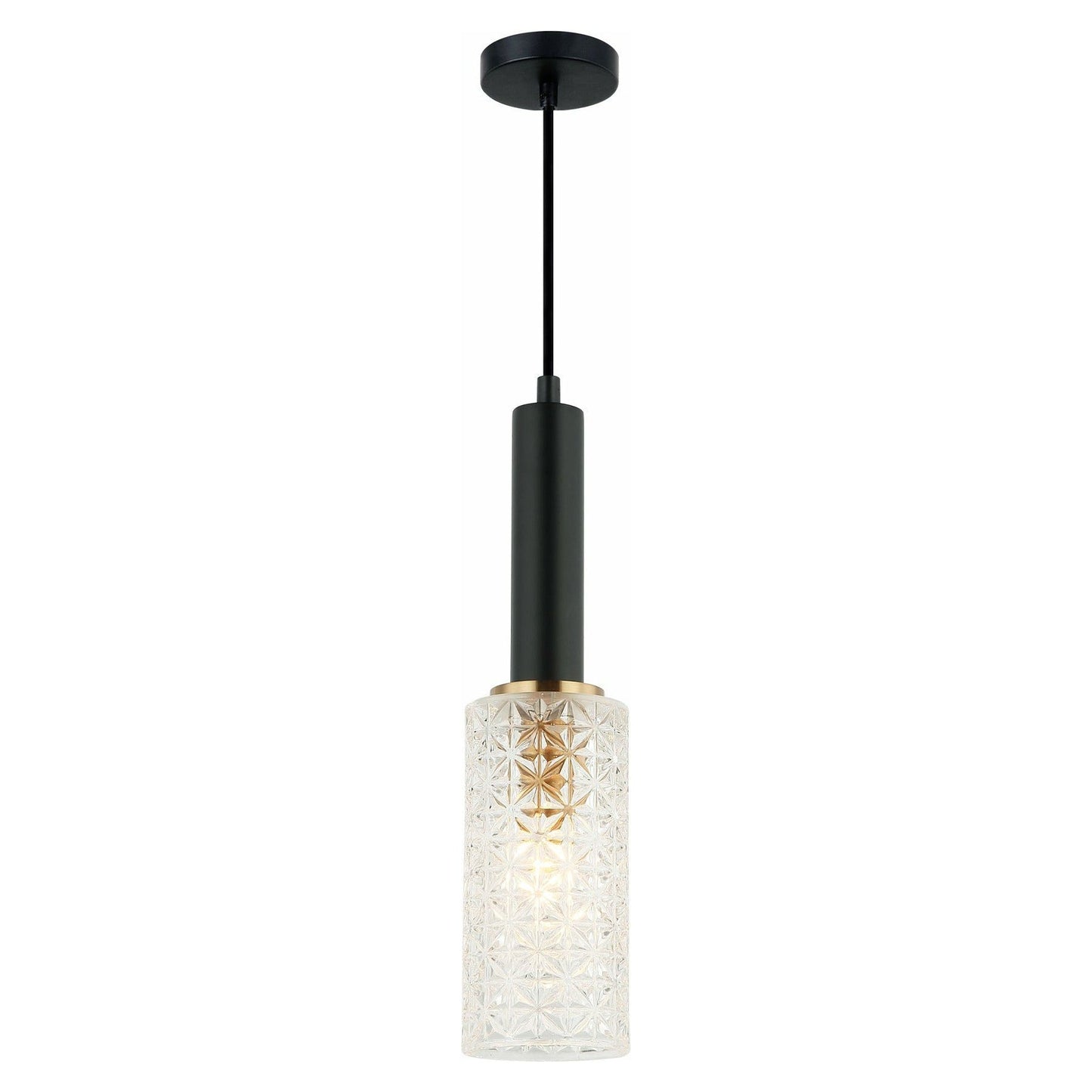 CLEO Interior Oblong Cut Glass Pendant Light