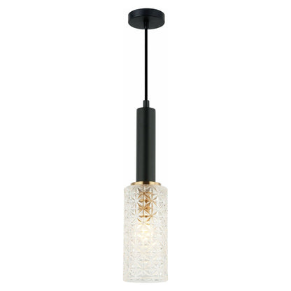 CLEO Interior Oblong Cut Glass Pendant Light