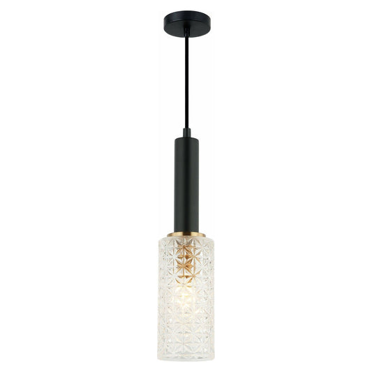 CLEO Interior Oblong Cut Glass Pendant Light