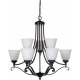 Dallas 9 Light Pendant, 2 Colour Options - Crystal Palace Lighting