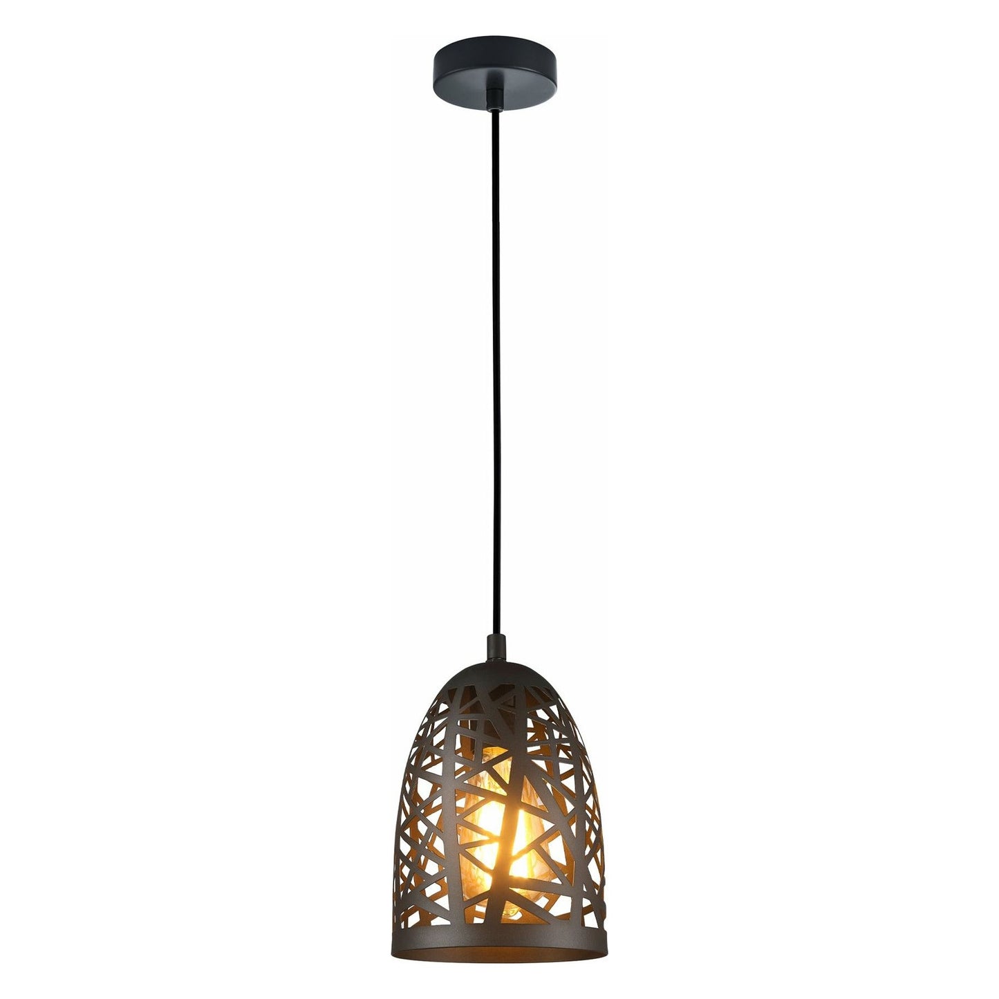 ESCAMA Interior Iron Cage Ellipse Pendant Lights