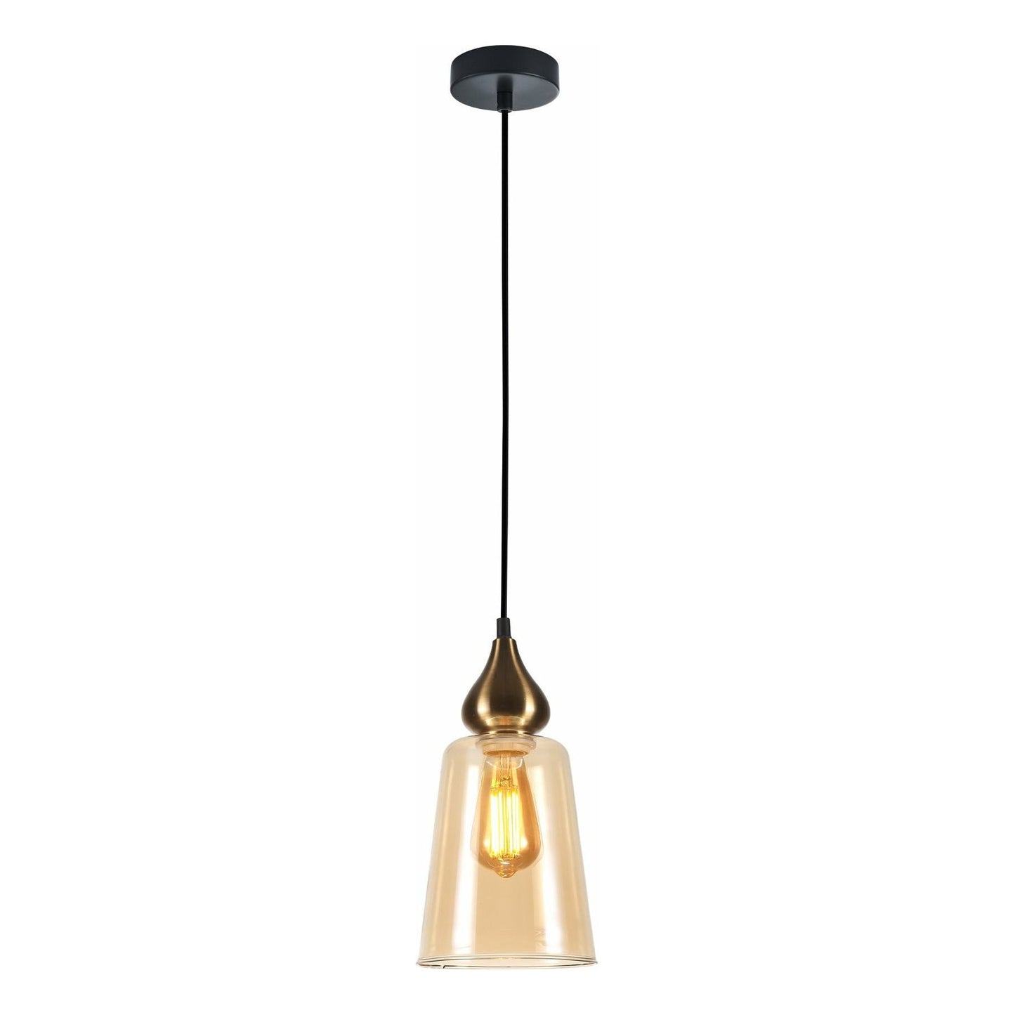 JEREZ Interior Glass Flat Top Ellipse Pendant Lights