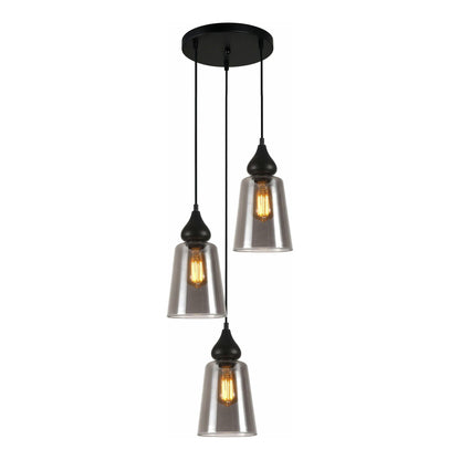 JEREZ Interior Glass Flat Top Ellipse Pendant Lights