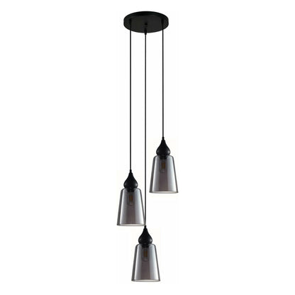 JEREZ Interior Glass Flat Top Ellipse Pendant Lights