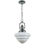 Paramount Pendant in Chrome with Beehive Shade - Crystal Palace Lighting