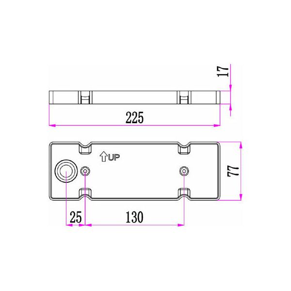 Repisa Exterior LED Surface Mounted Curved Wedge Wall Light