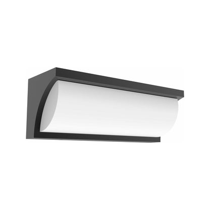 Repisa Exterior LED Surface Mounted Curved Wedge Wall Light