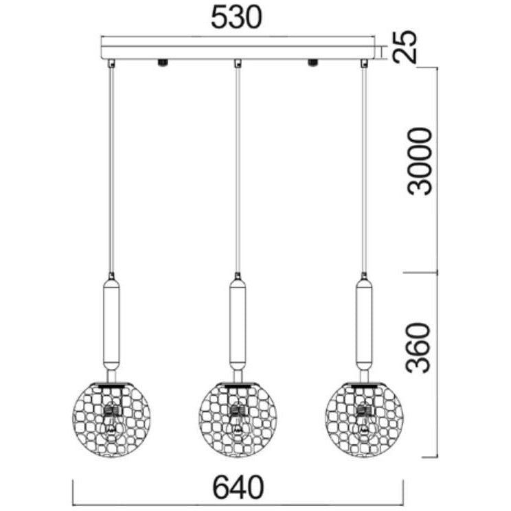 TRATTINO Interior Spherical Glass Pendant Lights