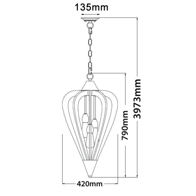 SENORITA series: E27 pendant lights - Crystal Palace Lighting