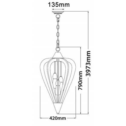 SENORITA series: E27 pendant lights - Crystal Palace Lighting