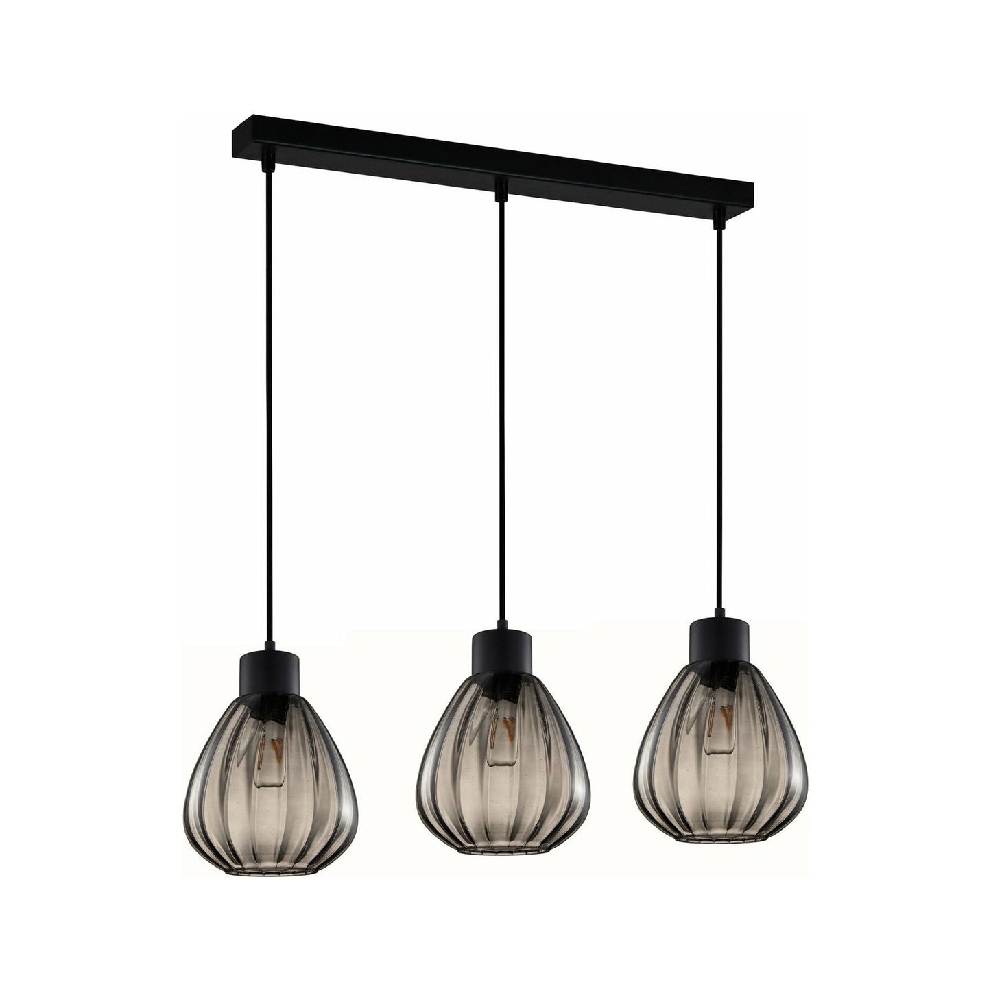 TULIP Interior Wine Glass Ribbed Pendant Lights