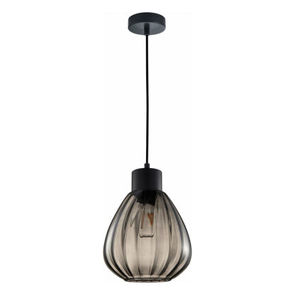 TULIP Interior Wine Glass Ribbed Pendant Lights